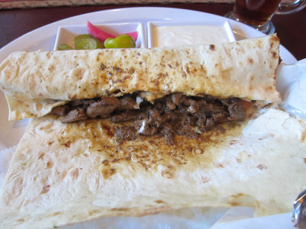 Beef and lamb shawarma