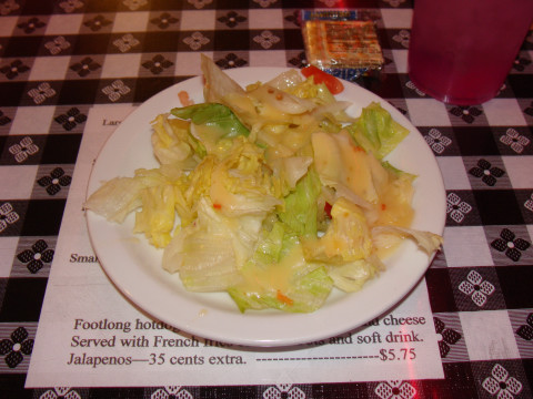 Salad without the house dressing